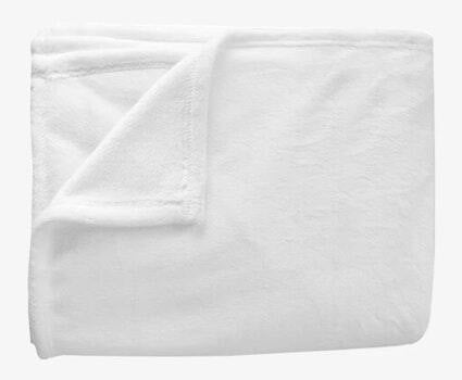Custom fleece photo blanket displaying vibrant printed image and soft texture